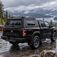 Capot rigide robuste en acier/aluminium pour Nissan Navara D23 Frontier, capacité de charge 350 kg, avec porte à ailes de mouette, pour camping-car ou benne de pick-up