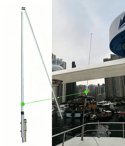 เสาอากาศวิทยุทางทะเลแบบยืดหยุ่นสำหรับเรือยี่ห้อ Shengda รุ่น SDMRF240C VHF AIS 156-163MHz 156.8MHz 240ซม. 5.6ฟุต 6.5dBi ทำจากไฟเบอร์กลาส - Product Image 2