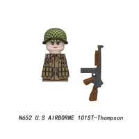 Figuras de Soldados Militares de la Segunda Guerra Mundial, Mini Figuras de Soldados Estadounidenses, Británicos e Italianos, Juguetes para Niños, Bloques de Construcción, Regalo para Niños y Niñas