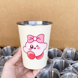 Vaso de acero inoxidable con pajita, taza de viaje portátil para adultos, 500 ml - Product Image 2