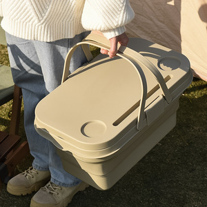 Foldable <b>Storage</b> <b>Box</b> 301-500Ml Rectangle Portable For Home Outdoor <b>Camping</b> Picnic Use - Product Image 3