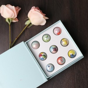 Sang trọng hình trái tim Kẹo thanh sô cô la hộp tráng giấy Glossy/Matt Cán dập nổi Nấm cục kẹo bonbons có thể tái chế - Product Image 2