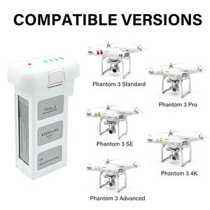 Baterai cerdas DJI Phantom <span class=keywords><strong>3</strong></span>, baterai cerdas 4500mAh 15.2V Lipo, baterai pengganti kapasitas tinggi DJI Phantom <span class=keywords><strong>3</strong></span> - Product Image 2