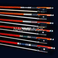 Archet de violon professionnel en pernambuco pour orchestra, taille 4/4, avec accastillage en argent pur, pour violino arco