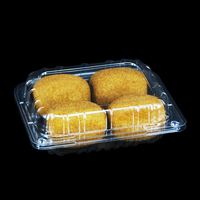 Conteneur transparent Croissant Macaron Pâtisserie Gâteau Emballage Récipient En Plastique À Clapet Froid Dessert Boîte Alimentaire