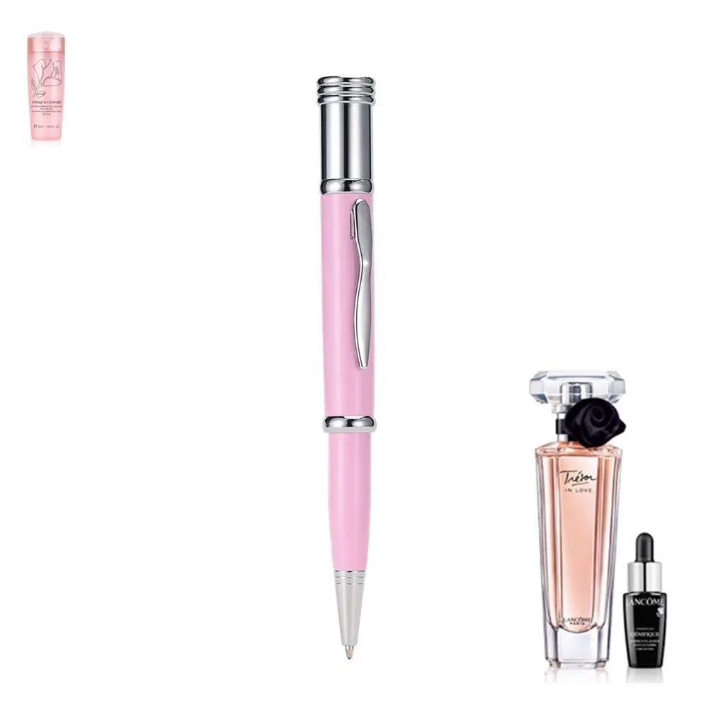 Benutzer definierte Multi Color 2 in 1 Parfüm Kugelschreiber mit Sprüh flasche für Frauen Multifunktion stift