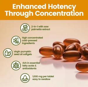 Cápsulas de Aceite de Semillas de Calabaza Orgánico OEM - Prensado en Frío para el Crecimiento del Cabello y Apoyo Inmunológico, Uso en Adultos - Product Image 4