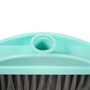 Cepillo de barrer con mango de polipropileno y cerdas de PVC, cabezal plano verde menta, cerdas densas, cepillo de limpieza reemplazable - Product Image 6
