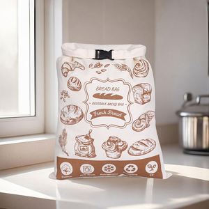 Bolsa Reutilizable para Pan con Forro de TPU de Grado Alimenticio, Lona de Algodón, Hebilla de Liberación Lateral, Bolsa para Guardar Pan y Baguettes, Ecológica y Conservadora - Product Image 2