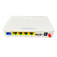XPON ONU Original 1GE + 3FE + 1VOIP + WIFI GPON EPON Gigabit USB Antena 5DB ONT EG8141A5 Versión en Inglés más barata