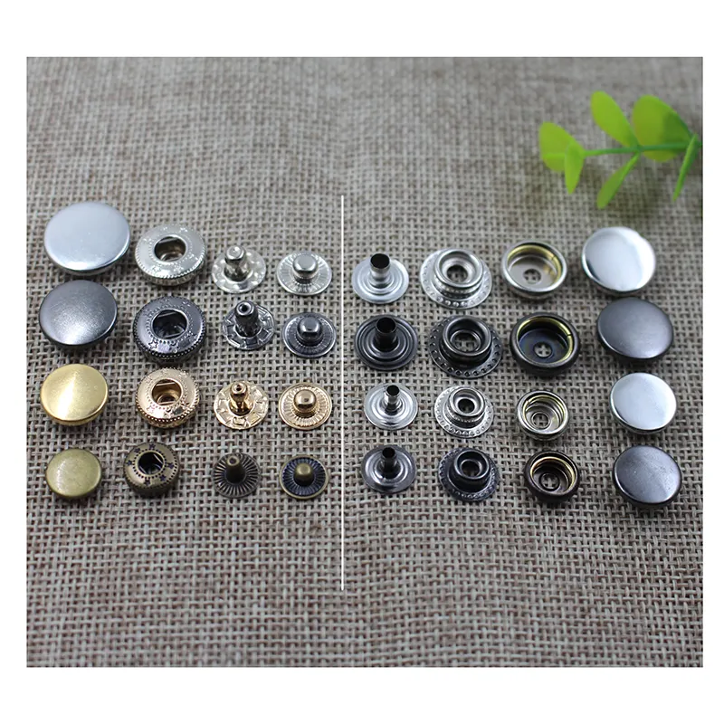 Factory custom spring metal brass Snap button for clothing