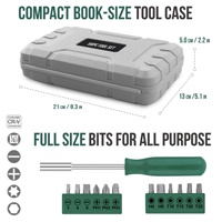 Ensemble d'outils ménagers en acier au carbone de 59 pièces, comprenant des tournevis, des clés Allen, un testeur de tension et plus encore, kit de réparation combiné