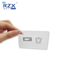 Carte NFC transparente RFID imprimable de 85,5*54 mm, carte de visite