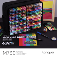 432 couleurs de marqueurs acryliques liquides directs, stylos de peinture à forte teneur en pigments, Acrylfarben, Pintura Acrilica, Kit de peinture sur roche et toile