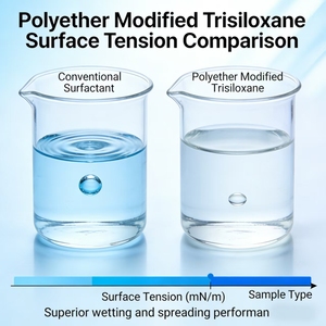 Surfactante de Trisiloxano Modificado con Poliéter de Alto Rendimiento, Agente Superhumectante para Aditivos Agroquímicos y de Pintura - Product Image 2