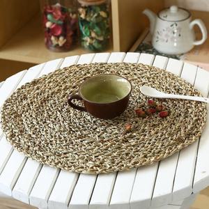 CD015 tovaglietta per piatti Vintage erba di <span class=keywords><strong>mare</strong></span> vaso di fiori Pad per maglieria a mano cuscino da campeggio tappetino da tavolo in <span class=keywords><strong>paglia</strong></span> - Product Image 3