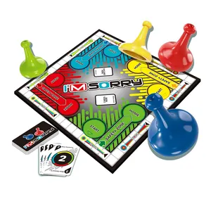 室内流行家庭战斗板游戏有趣的印刷派对棋牌游戏对不起游戏儿童和成人