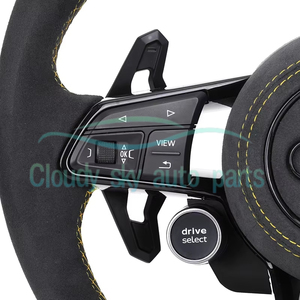 Nuevo Volante Deportivo S-Line de Cuero Completo con Botón de Arranque para R8 TTRS C6 C7 S7 S4 A4 B8 RS3 SQ5 S5 B9 A6 C8 <span class=keywords><strong>A3</strong></span> 2018 - Product Image 4