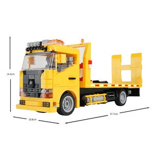 Vente en gros OEM 838 pièces Blocs de construction en plastique ABS pour enfants Véhicule de sauvetage routier Camion Jouet DIY Cadeau avec emballage en boîte de couleur - Product Image 6