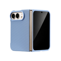 Étui magnétique antichoc gaufré pour iPhone Duo, série iPhone 18, technologie de cadre de caméra en fibre tissée, plusieurs couleurs