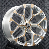 Jantes en alliage XINLAI forgées, finition dorée, à rayons maillonnés, 20 et 22 pouces, 5x120, à lèvre large, pour Land Rover Range Rover, SUV de luxe