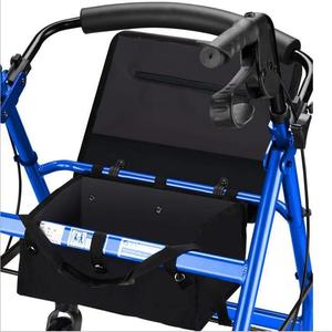 Déambulateur à quatre roues en alliage d'aluminium avec siège pour personnes âgées, pliable et portable, aide pour les courses - Product Image 5