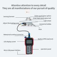 Enregistreur de rayonnement portable avec écran LCD, alarme sonore et lumineuse, capteur de rayonnement solaire, pyranomètre avec enregistreur de données