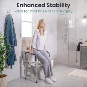 Old Man Design Armrest Semi-ring Back Design Intelligent Ceramic Automatic Bathroom Ceramic Floor Mounted One Piece Smart Toilet - Product Image 2