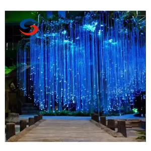 Noel led plastik fiber optik kablo avatar ağaç ışıkları için starlight ile aydınlatma
