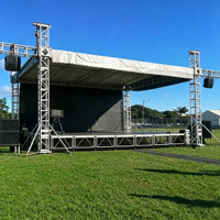 Estructuras de Techo Personalizadas, Arco Plano, Pico, Inoxidable, Estructura de Escenario Modular Portátil de Primera Calidad para Eventos y Conciertos al Aire Libre