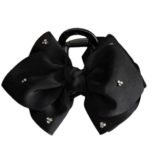 Pince à cheveux créative et populaire, design nœud noir, simple, luxe léger, tendance pour femme, vente en gros d'accessoires pour cheveux - Product Image 6