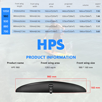 OEM Windsurf Foil Unisex HPS 980 Hydrofoil Kitesurf Serat Karbon Papan Selancar Air Olahraga Air Foil Board Wingfoil Surfboard