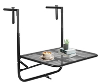 Table suspendue en métal pliable pour balcon de maison, nouvelle conception, vente en gros, pour plantes en pot