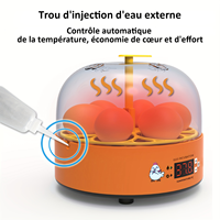 Incubateur d'œufs entièrement automatique pour poulets, cailles, canards, oies, pigeons 220V/110V/12V – Machine d'éclosion d'œufs