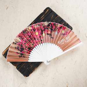 MUMU Abanico <span class=keywords><strong>de</strong></span> Bambú <span class=keywords><strong>de</strong></span> <span class=keywords><strong>Tela</strong></span> <span class=keywords><strong>de</strong></span> Seda con Acabado Pintado <span class=keywords><strong>de</strong></span> 23cm/7 Pulgadas, Estilo Chino, Escultura Personalizada China - Product Image 6