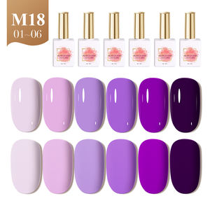 AILANUO Uñas Proveedores 6 Colores UV Gel Set Esmalte de uñas Gel Otoño Nuevo Gel Esmalte 15ml OEM Logotipo personalizado - Product Image 2