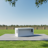 Maison conteneur pliable économique de 20 pieds, bâtiment modulaire portable, abri d'urgence isolé et résistant au vent