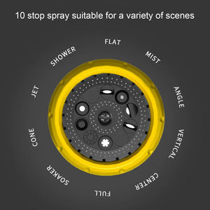 Fabricant Fournisseur Nouveau Produit Pistolet d'arrosage de jardin avec 10 modes de pulvérisation - Product Image 3