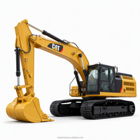 Excavatrice Caterpillar 336 d'occasion fiable, moteur diesel CAT remis à neuf, pelle sur chenilles de 36 tonnes avec équipement Kawasaki pour travaux en carrière