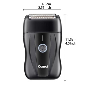 เครื่องโกนหนวดไฟฟ้าแบบลูกสูบ Kemei Km T227 สำหรับผู้ชาย พร้อมที่กันจอนหนวดเคราแบบชาร์จไฟได้ พร้อมพอร์ตชาร์จ USB - Product Image 3