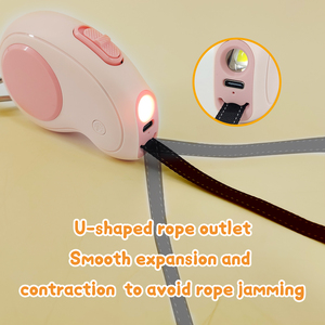 Maßgefertigte Luxus-Mini-Rollleine für Hunde mit Wiederaufladbarem Licht, Verstellbare LED-Rollleine für Haustiere - Product Image 3
