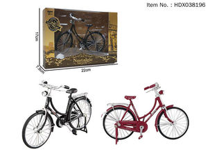 Giocattoli di simulazione in miniatura in lega di <span class=keywords><strong>1</strong></span>:8 modello di bici in metallo retrò pressofuso mountain bike, bicicletta <span class=keywords><strong>vintage</strong></span> per bambini - Product Image 2