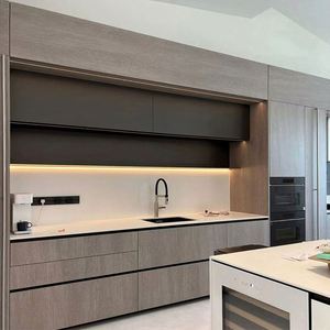 ตู้ครัวไม้แบบกำหนดเอง ชุดครัวแบบโมดูล ดีไซน์ครัวแบบเปิด - Product Image 3