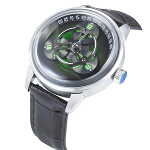 Montre mécanique pour homme à mouvement squelette, bracelet en cuir, vente en gros d'usine personnalisée - Product Image 5
