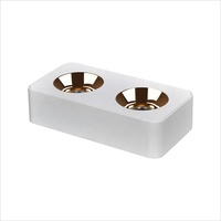 Plafonnier led double carré ultramince au design moderne, éclairage d'intérieur, luminaire de plafond, idéal pour une salle de séjour, 12/24/36/48W, vente en gros