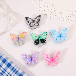 Clip para Notas con Forma de Mariposa, Diseño de Dibujos Animados, Duradero, de Plástico PP, Creativo, para Oficina, Venta al por Mayor - Product Image 2