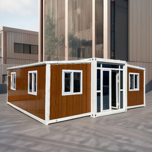 Maisons en conteneur portable extensible préfabriquées Villa pliante à double aile de 3 pièces de 40 pieds et 20 pieds Tailles <span class=keywords><strong>Bureau</strong></span> de construction en acier 5 - Product Image 3