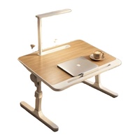 Table de chevet en bois ergonomique pliable et réglable avec tiroir, design peu encombrant, écologique, durable et multifonctionnel