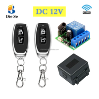 Control remoto inalámbrico de 1 canal y 433 MHz, interruptor de 1 vía, receptor de relé de 5 V CC y 10 A con alcance de 50 m para luces LED, ventiladores y hervidores, venta al por mayor