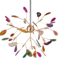 Lustre led suspendu en cristal au design moderne, produit de luxe, éclairage d'intérieur, luminaire décoratif de plafond